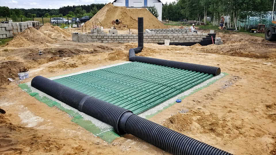 GWC GEOSTRONG na placu budowy domu kopułowego GWC GEOSTRONG na placu budowy domu kopułowego